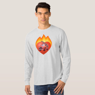 Niedlicher Feuerwehrwagen Valentinstag T-Shirt