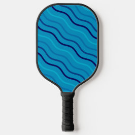 Niedlicher FIiness Stripe Blau Cool Pickleball Schläger