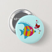 Niedlicher Fisch Button (Vorne & Hinten)