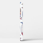 Niedlicher Fisch. Hintergrund für Kinder. Nahtlose Case-Mate iPhone Hülle (Rückseite / Links)