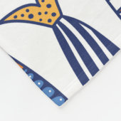 Niedlicher Fisch. Hintergrund für Kinder. Nahtlose Fleecedecke (Ecke)