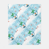 Niedlicher Fisch in einem Beutel Fleece Blankon (Vorderseite)