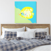 Niedlicher Fisch Leinwanddruck (Insitu (Schlafzimmer))