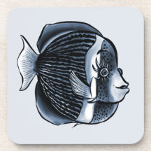 Niedlicher Fisch mit Augenbrauen Tropenfisch