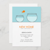 Niedlicher Fisch Neue Zuhause Funny Ankündigung (Vorne/Hinten)