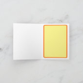 Niedlicher Fisch unter Meer Karte (Innenseite)