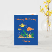 Niedlicher Fisch unter Meer Karte (Gelbe Blume)