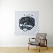 Niedlicher Fisch unter Meer Wandteppich (Beispiel (Horizontal))