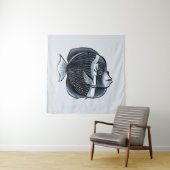 Niedlicher Fisch unter Meer Wandteppich (Beispiel)