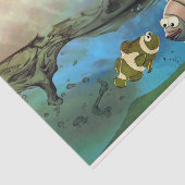 Niedlicher Fisch unter Wasser Seidenpapier (Ausschnitt)