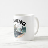 Niedlicher Fischfang Kaffeetasse (VorderseiteRechts)