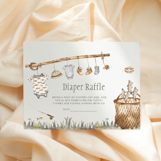 Niedlicher Fischfang Kleiner Fischer-Windelwüter-R Begleitkarte