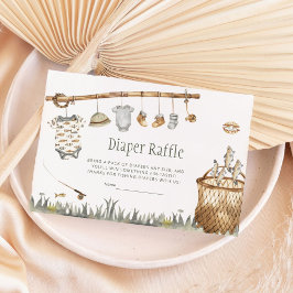 Niedlicher Fischfang Kleiner Fischer-Windelwüter-R Begleitkarte