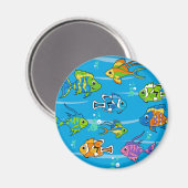 Niedlicher Fischmagnet Magnet (Vorderseite/Rückseite)