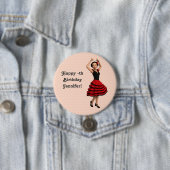 Niedlicher Flamenco-Tänzer (Personalisiert) Button (Beispiel)