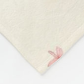 Niedlicher Flamingo Flock Fleecedecke (Ecke)