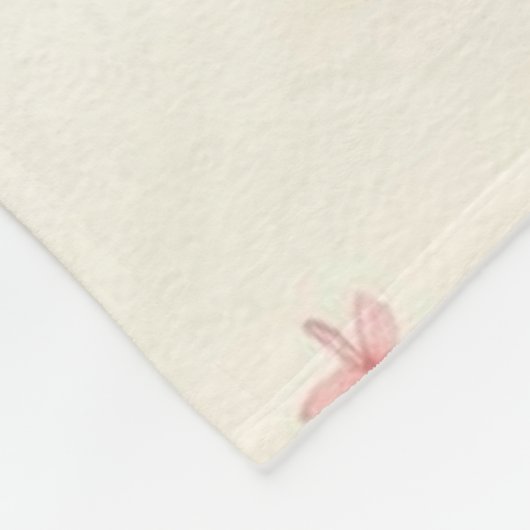 Niedlicher Flamingo Flock Fleecedecke (Ecke)