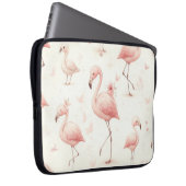 Niedlicher Flamingo Flock Laptopschutzhülle (Vorne Rechts)