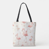 Niedlicher Flamingo Flock Tasche (Rückseite)