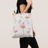 Niedlicher Flamingo Flock Tasche (Von Nahem)