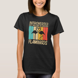 Niedlicher Flamingo für Männer Flamingo-Vogel-Tier T-Shirt