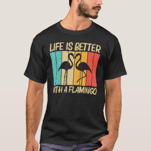 Niedlicher Flamingo für Männer Flamingo-Vogel-Tier T-Shirt