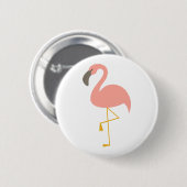 Niedlicher Flamingo-Knopf Button (Vorne & Hinten)