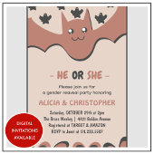 Niedlicher FledermausOktober - Ein- oder Auseinand Einladung