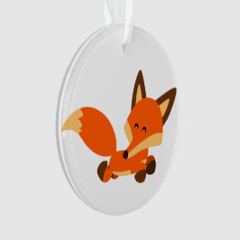 Niedlicher Fleet-Cartoon Fox-Acrylschmuck Ornament