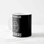 Niedlicher Flieger Frauenflieger Kochflügel Kaffeetasse (Vorderseite Links)