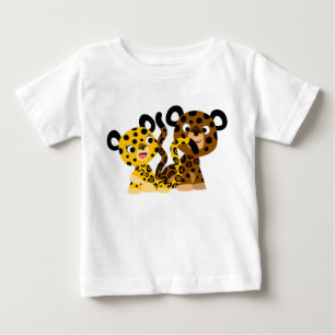 Niedlicher Flirtatisches Cartoon Jaguars Baby T - T-shirt