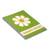 Niedlicher floraler Daisy Single Retro Personalisi Notizblock (Rechte Seite)
