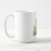 Niedlicher floraler Dalmatiner Welpenhund Kaffeetasse (Links)