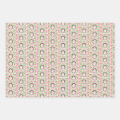 Niedlicher floraler Igel Geschenkpapier Set (Vorderseite 3)