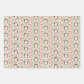 Niedlicher floraler Igel Geschenkpapier Set (Vorderseite 2)