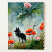 Niedlicher floraler Wildtierplaner Planer (Rückseite)