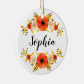 Niedlicher Florenkorb-Text Keramikornament (Rechts)