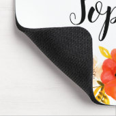 Niedlicher Florenkorb-Text Mousepad (Ecke)