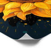 Niedlicher florierender Garten 3D Lover Sonnenblum Poster (Ecke)