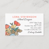 Niedlicher Florist-Designer Visitenkarte (Vorderseite)