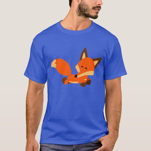 Niedlicher Flotten-Cartoonfox-T - Shirt (Vorderseite)