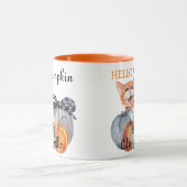 Niedlicher Flüchtige Blick ein Boo Orange Cat Hall Tasse (Zentrum)