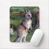 Niedlicher Fluffy Kangaroo Mousepad (Mit Mouse)