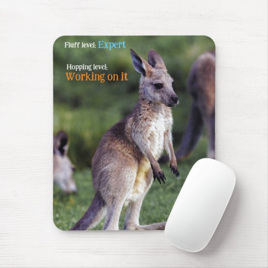 Niedlicher Fluffy Kangaroo Mousepad (Mit Mouse)