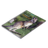 Niedlicher Fluffy Kangaroo Notizblock (Linke Seite)