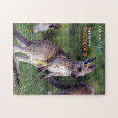 Niedlicher Fluffy Kangaroo Puzzle (Horizontal)