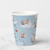 Niedlicher Flugzeugjunge Pappbecher (Links)