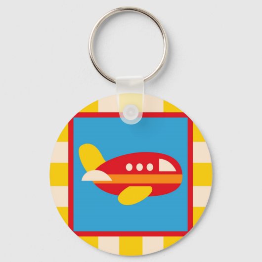 Niedlicher Flugzeugtransport Thema Kindergeschenke Schlüsselanhänger (Vorderseite)