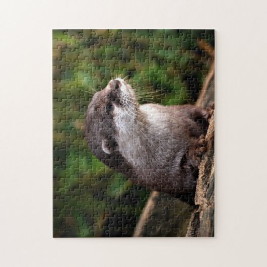 Niedlicher Fluss Otter, Jigsaw Puzzle (Vertikal)