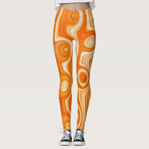 Niedlicher, flüssiger Swirl Retro Chic Vibe mit Gr Leggings